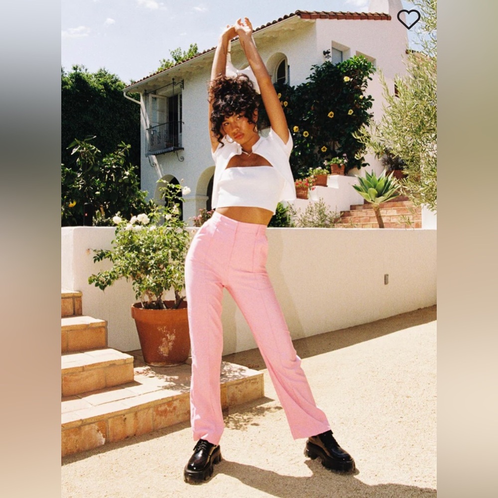 Princess Polly | Kirstyn Pants Pink NWT ✨